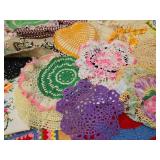Great Estate Lot of Vintage Handmade Doilies Linens etc
