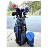 Nice Set of Golf Clubs Including Taylor Made Irons & Wood w/ PING Putter