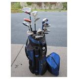Nice Set of Golf Clubs Including Taylor Made Irons & Wood w/ PING Putter
