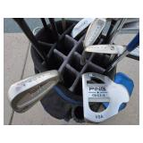 Nice Set of Golf Clubs Including Taylor Made Irons & Wood w/ PING Putter