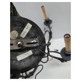 2 Ornate Hanging Metal Chandelier Light Fixtures