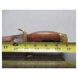 New in Box BUD K "Arabian 1" Sword w/Hardwood Handle Brass Accents & Stainless Blade #2