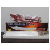 New in Box BUD K "Arabian 1" Sword w/Hardwood Handle Brass Accents & Stainless Blade #4