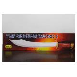 New in Box BUD K "Arabian 1" Sword w/Hardwood Handle Brass Accents & Stainless Blade #4