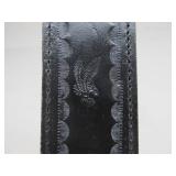 LARGE Stainless Steel Sword w/Wood Handle, Solid Brass Guard, & Leather Sheath - New In Box #4