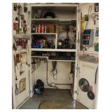 Contents of Cabinet - Primary Wire, Propane Torches, Clamps, Blades