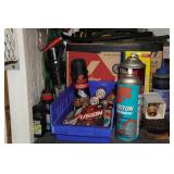 Contents of Cabinet - Primary Wire, Propane Torches, Clamps, Blades