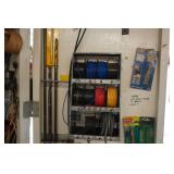 Contents of Cabinet - Primary Wire, Propane Torches, Clamps, Blades