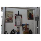 Contents of Cabinet - Primary Wire, Propane Torches, Clamps, Blades