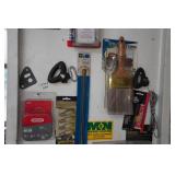 Contents of Cabinet - Primary Wire, Propane Torches, Clamps, Blades