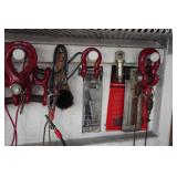 Contents of Cabinet - Primary Wire, Propane Torches, Clamps, Blades