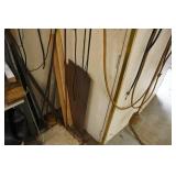 Contents of Cabinet - Primary Wire, Propane Torches, Clamps, Blades