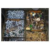 Organizer Drawers with Small Parts and Fasteners