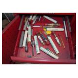 Stack-On Toolbox Side Cabinet with Contents - Taps and Dies