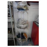 Metal Rack with Work Gloves