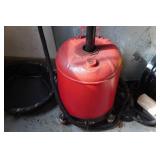 Adjustable Height Oil Drain Bucket with Metal Tray