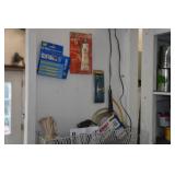 Contents of Cabinet - Riding Gear, Solder Irons, Lawn and Garden Chemicals