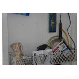 Contents of Cabinet - Riding Gear, Solder Irons, Lawn and Garden Chemicals