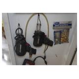 Contents of Cabinet - Riding Gear, Solder Irons, Lawn and Garden Chemicals