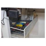 Contents of Cabinet - Riding Gear, Solder Irons, Lawn and Garden Chemicals