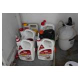 Contents of Cabinet - Riding Gear, Solder Irons, Lawn and Garden Chemicals