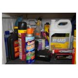 Contents of Cabinet - Riding Gear, Solder Irons, Lawn and Garden Chemicals