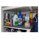 Contents of Cabinet - Riding Gear, Solder Irons, Lawn and Garden Chemicals
