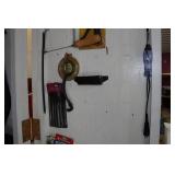 Contents of Cabinet - Riding Gear, Solder Irons, Lawn and Garden Chemicals