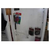 Contents of Cabinet - Riding Gear, Solder Irons, Lawn and Garden Chemicals