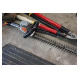 Loppers, Hedge Trimmer, and Sprayer with Small 4 Wheel Cart