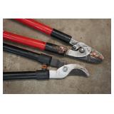 Loppers, Hedge Trimmer, and Sprayer with Small 4 Wheel Cart