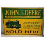 2 Tractor Signs - John Deere, American Farmers