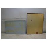 2 Tractor Signs - John Deere, American Farmers