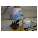 John Deere Items - Pillow Case, Canisters, Table Lamp