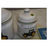 John Deere Items - Pillow Case, Canisters, Table Lamp