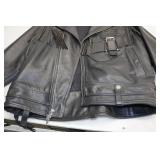 Harley Davidson Black Leather Jacket - Large Regular