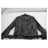 Harley Davidson Black Leather Jacket - Large