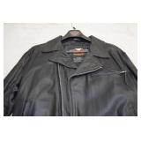 Harley Davidson Black Leather Jacket - Large