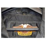 Harley Davidson Black Leather Jacket - Large