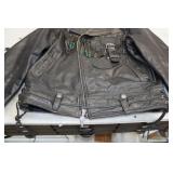 Harley Davidson Black Leather Jacket - Large Regular