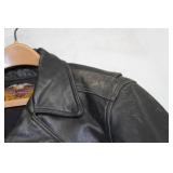 Harley Davidson Black Leather Jacket - Large Regular