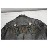Harley Davidson Black Leather Jacket - Large Regular