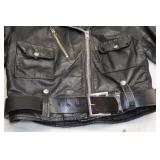 Vintage Harley Davidson Black Leather Jacket