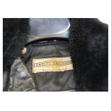 Vintage Harley Davidson Black Leather Jacket