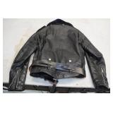Vintage Harley Davidson Black Leather Jacket