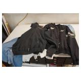Harley Davidson Jacket, Denim Shirts, and Dress Shirts
