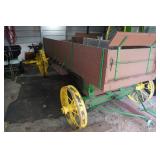 Antique Steel Wheel Horse-Drawn Wagon