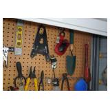 Assorted Tools - Channellock, Bench Vise, Vise Grips