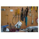 Assorted Tools - Channellock, Bench Vise, Vise Grips