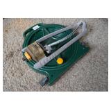 Hose Reel with Hose and Sprinkler